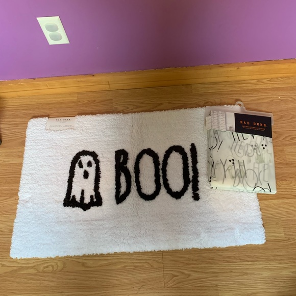 Rae Dunn Bath Rae Dunn Vinyl Liner And Bath Mat Set Poshmark